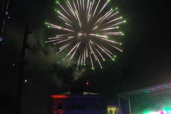 The spectacular fireworks display fired from The Hill at the Council’s Dungannon Halloween event on Friday evening.