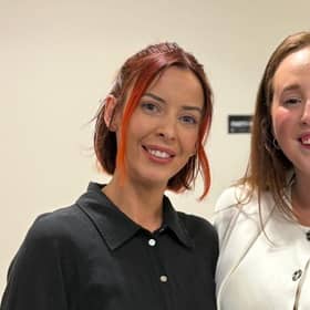 Sorchá McGeown (left) who is stepping down as a councillor for the Lurgan area, pictured with Chloe Devine who has been selected by Sinn Féin for co-option as her replacement. Picture: SF