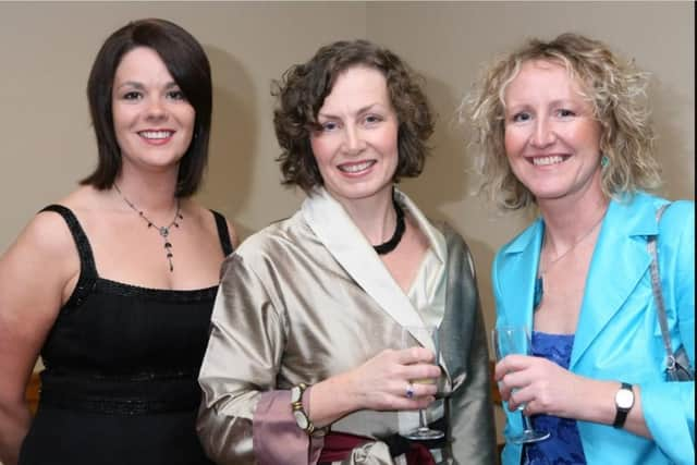 Jill Little, Lesley Harvey and Elaine Anderson at the Clarion Hotel in 2007 for the CLIC Sergeant gala ball.