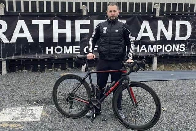 Rathfriland man Andy Smyth is preparing to saddle up for a cycle challenge in aid of Cancer Fund for Children's Daisy Lodge.