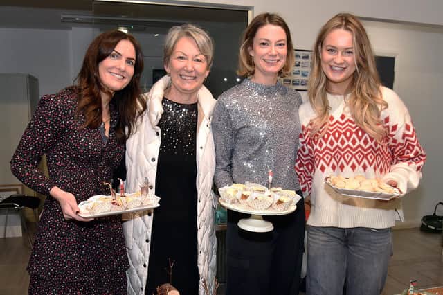 Working hard to keep guests fed at the  Ballylisk Car Sales charity coffee morning are, from left, Rachel Shortt, Gladys Shortt, Lisa Fitzpatrick and Rebekah Shortt. PT50-287.