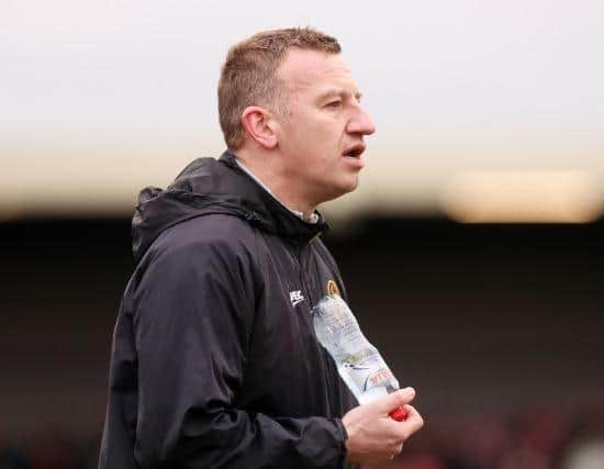 Stuart King is 'delighted' after his side made it to the semi-finals of the Co Antrim Shield. (Pic: Press Eye).
