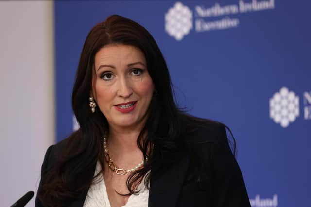 Deputy First Minister Emma Little-Pengelly says that while she had a legal duty to bring regulations to the Assembly on creating a climate change commissioner - public funds could be better spent. Photo: Liam McBurney/PA Wire