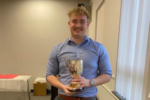 Best 1st XV Player Tom McAllister.