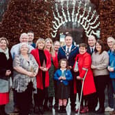 The Mayor, Councillor Mark Cooper presented the Spirit of Christmas Awards at Clotworthy House. Picture: Antrim and Newtownabbey Borough Council.