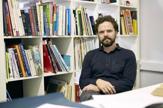Paul Kelly, design director of Form Native, in his studio before the blaze