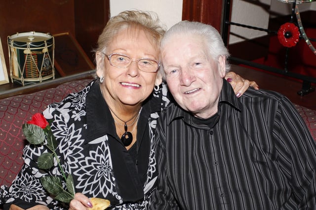 Warren and June Connelly enjoying the Valentine's Evening in Portrush Royal British Legion back in 2009.