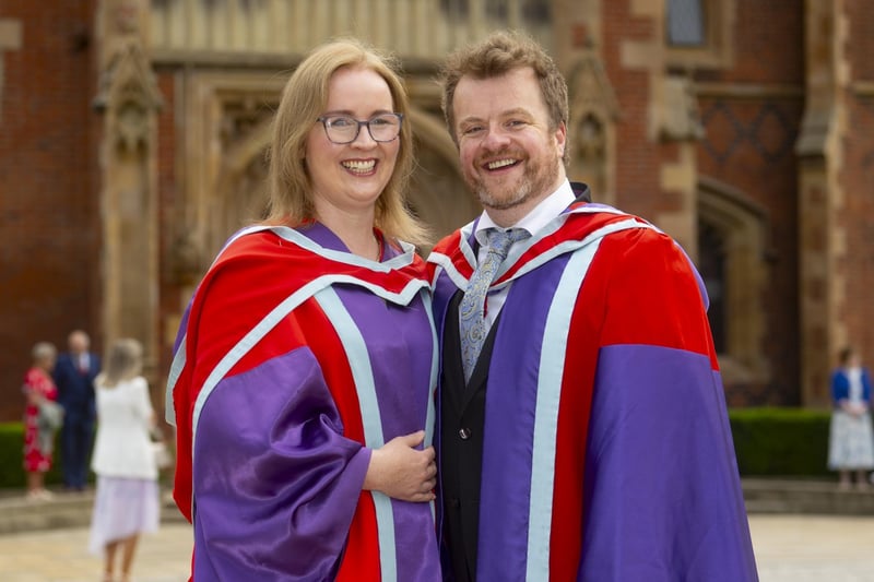 Dr Caroline Millar, pictured with her husband Professor Robin Hickey, Dean of Undergraduate Education at Queen’s School of Law.
