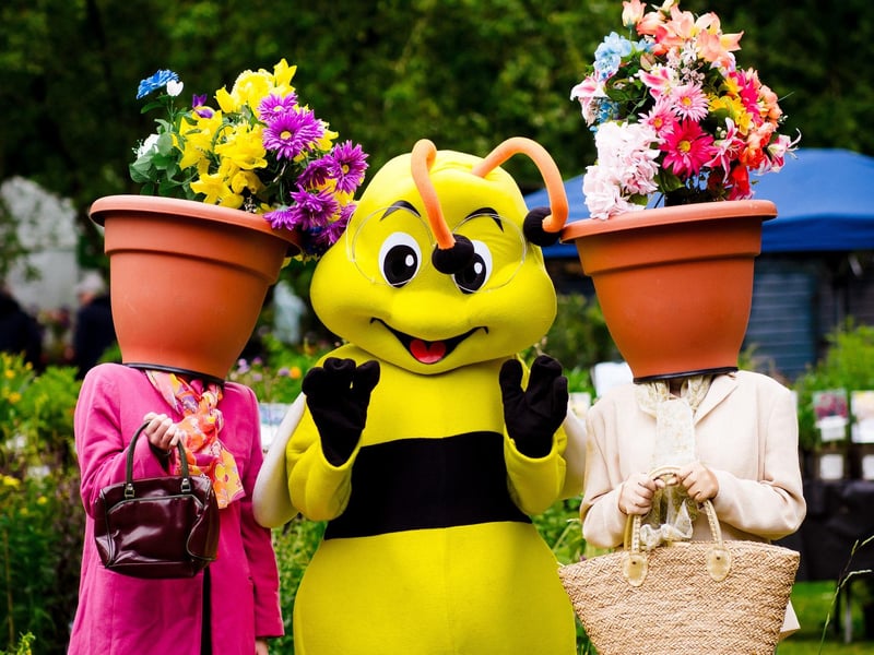 A warm welcome to the garden show.