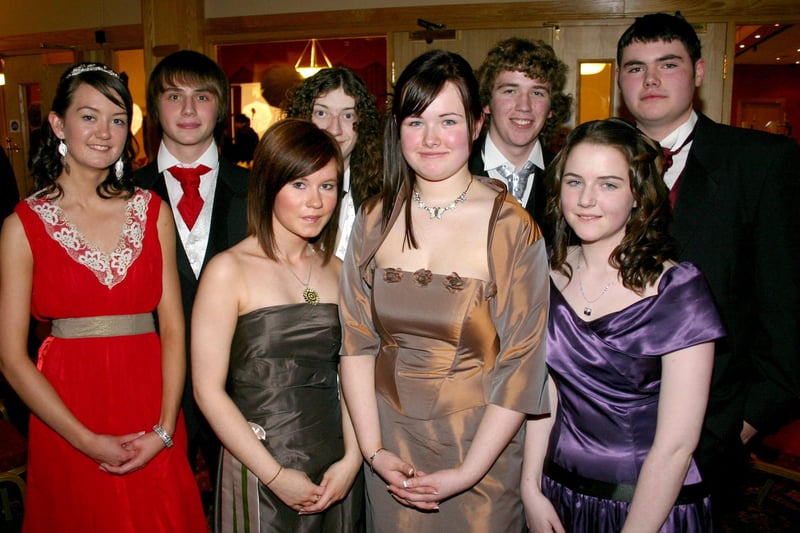Pupils of Ballymoney High School pictured at their annual formal held at the Royal Court Hotel, Portrush, in 2007.