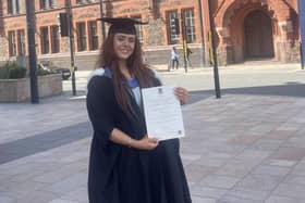 Holly Boyd at her graduation in the University of Liverpool.