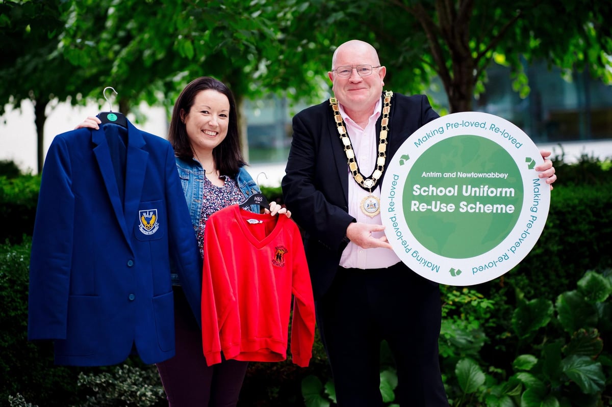 Key facts and photos from Antrim and Newtownabbey School Uniform Re-Use launch