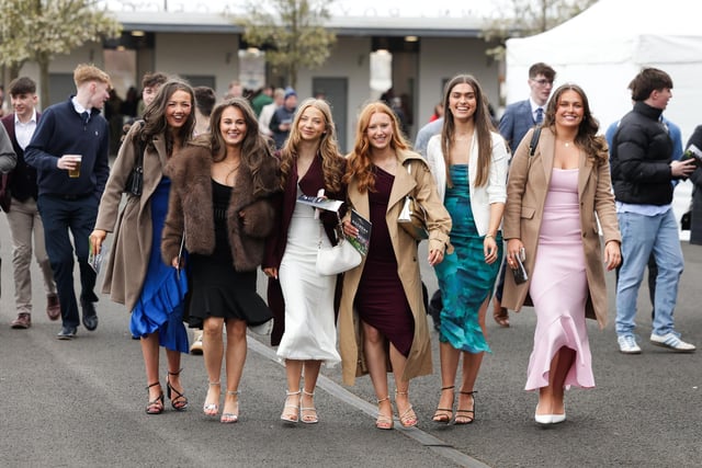 Looking stylish at the Bluegrass St Patrick's Day Raceday at Down Royal Racecourse.