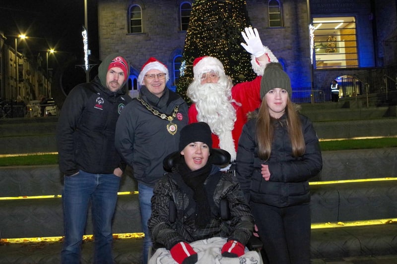 Chair of the Council, Councillor Dominic Molloy attended the Dungannon Christmas Lights Switch On.