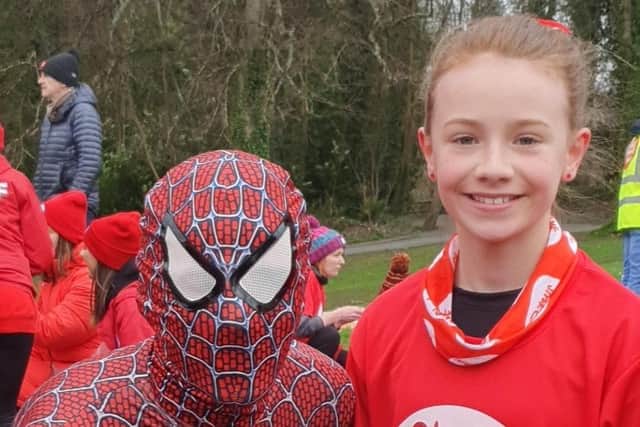 Selina’s daughter Connie took part in last year’s Red Dress Fun Run in memory of her grandfather.