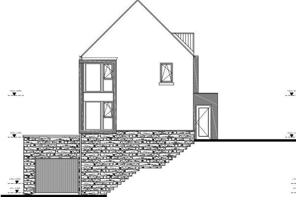 Some of the dwellings will be three-storey split level, with garages at lower ground level designed to work with the sloping site. Credit: ABC planning portal