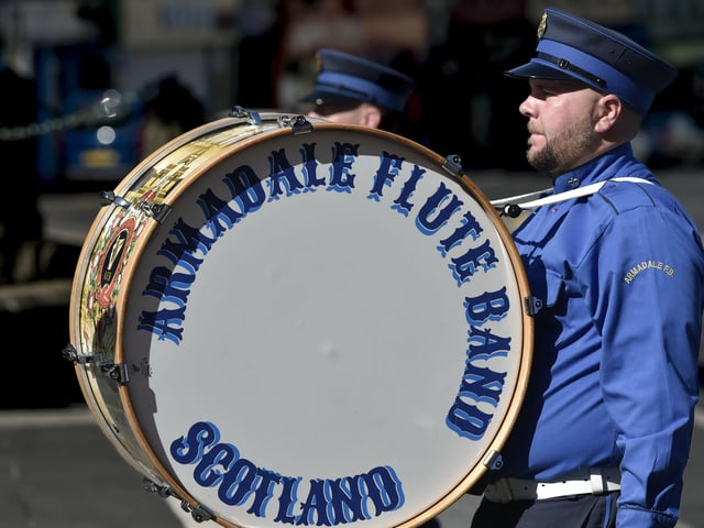 Lurgan’s Royal Black Institution celebrations attracted several bands from Scotland. Armadale Flute Band is from West Lothian in the central Scottish Belt.