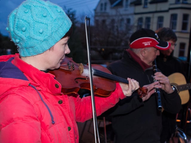 Whitehead Traditional Group entertaining visitors at the Victorian Street Fair in 2012.