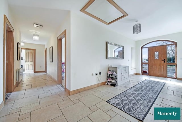 Tiled entrance hall.