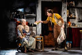 Tense moments between Mag (Ger Ryan) and daugher Maureen (Nicky Harley) in The Beauty Queen of Leenane. Picture: Ciaran Bagnall