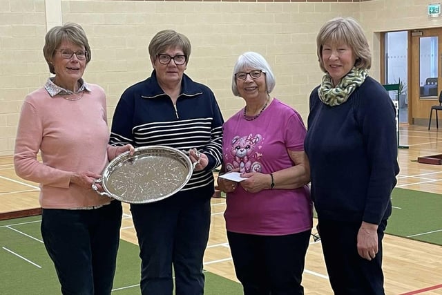 Maureen Browne, Rosemary McAllister (Federation Vice Chair), Pearl Fleming and Christine Rankin (Chair, Magazine & Leisure Sub-Committee)