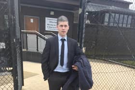 Caolan Murray, from Lurgan, pictured at a previous appearance at Craigavon Magistrates Court.