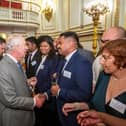 Rahul Rajesh meeting King Charles. Pic credit: SEHSCT