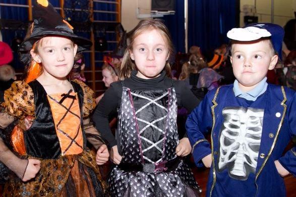 Nikola Stanczewska, Emilia Podja and Robert Wojcik at the Glengormley IPS Halloween party in 2011.