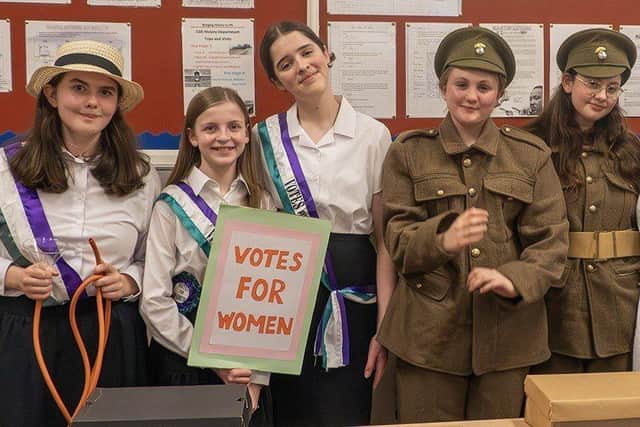 Voting for women and soldier recruitment in History.