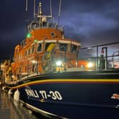 Portrush All-weather lifeboat (ALB) was requested to launch by the Coastguard on Friday, January 3 at 5.08 am to assist with a medical evacuation off Rathlin Island. CREDIT PORTRUSH RNLI