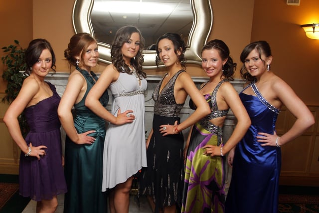 Lining up for our lensman at the Dalriada School Formal in 2010 at the Royal Court are from left, Tammy Macrory, Emma Millar, Shona Campbell, Hannah Sankannawar, Charlotte Ross and Claire Barclay.