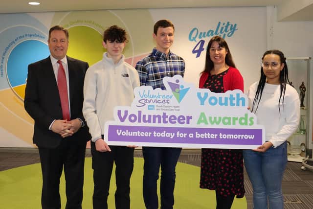 Chairman, Jonathan Patton, Mark Moore, Mark Stinson, Chief Executive Roisin Coulter and Mikayla Kyle