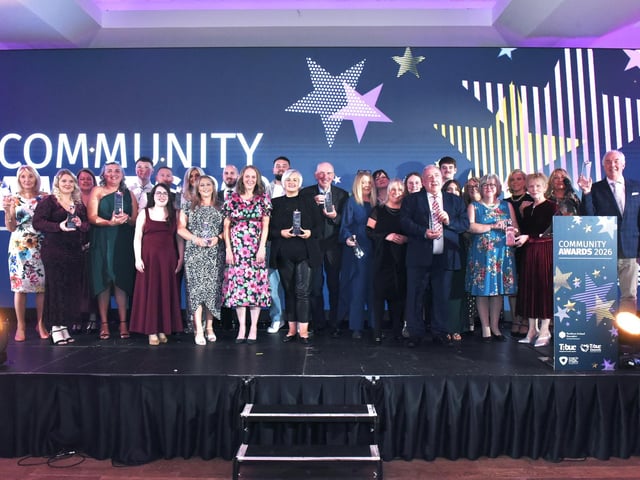 All the winners pictured on stage at the ABC Community Awards 2026.