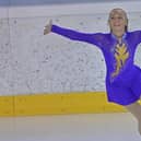 Golden girl...Katesbridge ice skater Emma Lutton, who struck gold and silver at the international event in Trento, Italy, last weekend.