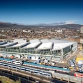 An image of the new Belfast Grand Central Station due to open in autumn 2024.  Picture: Translink