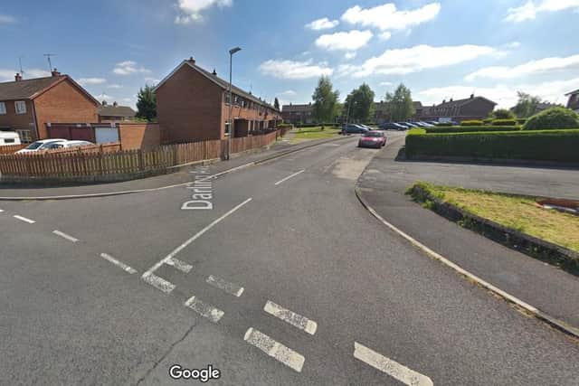PSNI in Armagh, Banbridge and Craigavon are keen to speak to a male cyclist who collided with a child at Darling Avenue, Lurgan, Photo courtesy of Google.