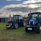 David Wright and Andrew Gill getting ready to comp NIPcompeting in the World Ploughing Championships