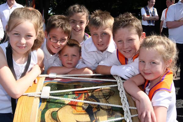 The young drummers of Kilbride LOL 1107. NT29-017FP