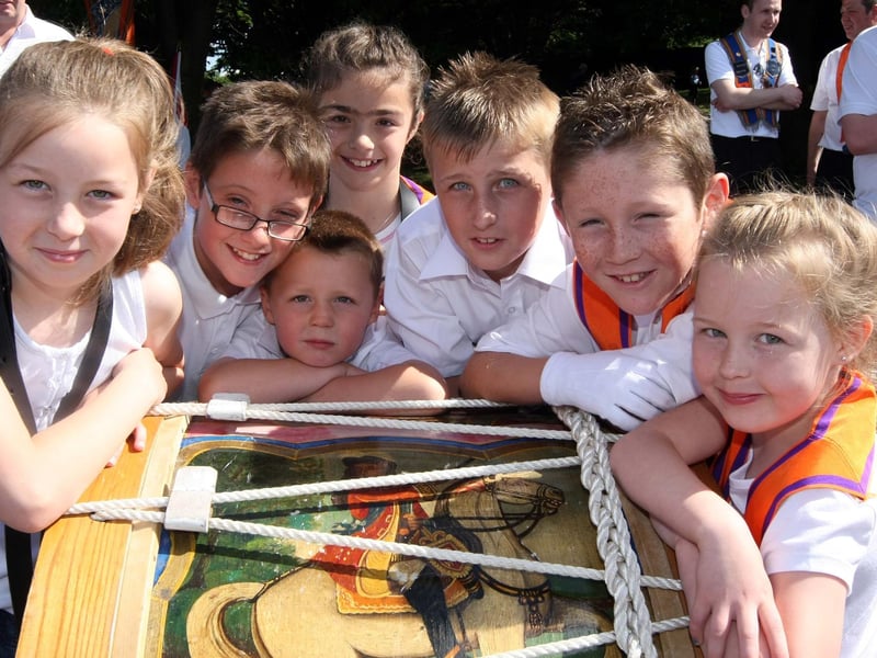 The young drummers of Kilbride LOL 1107. NT29-017FP