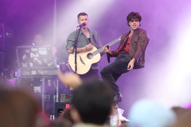 The  Vamps perform at Dalfest at  Glenarm Castle.