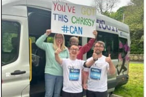 Jonny, Cathy, Simon, Jamie and Chrissie completed the marathon in aid of CAN can, which supports more than 460 young people and adults with learning disabilities, autism and mental health issues.