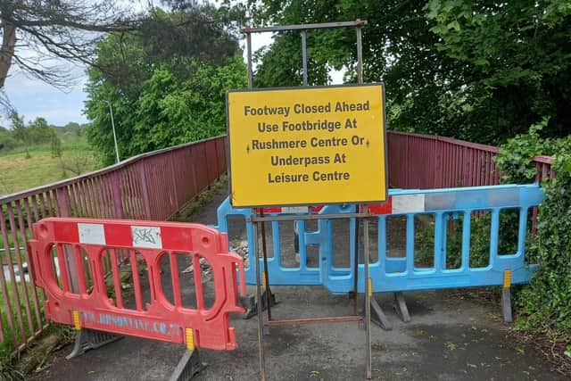The Department for Infrastructure announced that the Maple Path and Parkmore footbridges in Craigavon on Thursday, June 4. Picture: Craigavon City Park Run