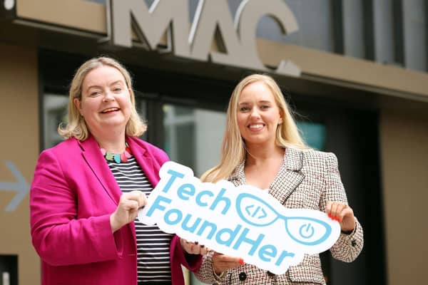 TechFoundHer Founder Mairin Murray and Laura McLean, Head of NI at Synechron