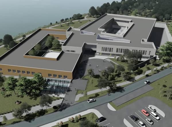 Artists impression of the proposed £45m Southern Regional College campus on the south lake in Craigavon, Co Armagh.