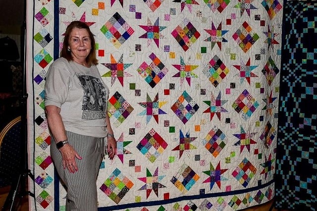 Teresa McLernon pictured at the exhibition.