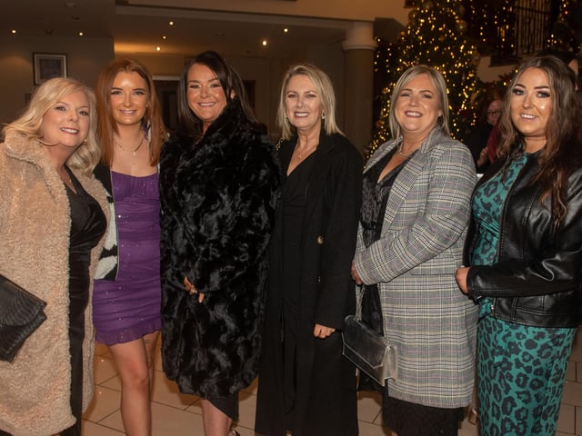 Staff of St Teresa's Primary School, Lurgan, pictured at the party night. PT50-266.