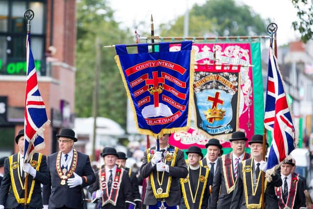 Lisburn RBDC No. 1 will be hosting the Co Antrim Last Saturday parade and motorists not attending the parade are being advised to avoid the area. Pic credit: Lisburn RBDC No. 1
