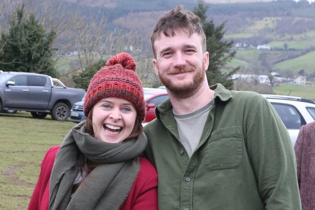 Matthew and Cassie Kemp pictured at the Ballycastle St Patrick's Day Ploughing Match