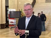 Ulster Unionist leader Mike Nesbitt has warned against relying "exclusively" on opinion polling to decide whether the criteria for a border poll has been met. Photo: Rebecca Black/PA Wire