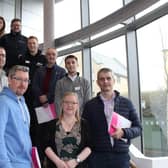Delegates at the launch of the Industry 4.0 Manufacturing Foundation Degree, designed to meet the needs of manufacturing companies in Northern Ireland